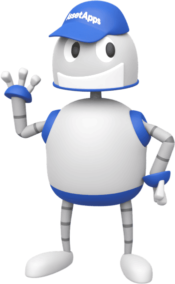 A Lab robot mascot